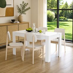 Practical White Dining Table for Everyday Use