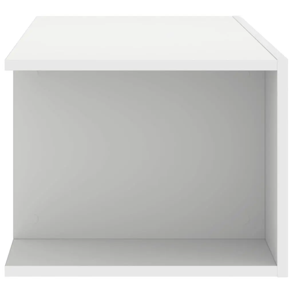 TV Cabinet Modern RGB LED Lights White Media Storage Unit 90 x 39 x 30 cm