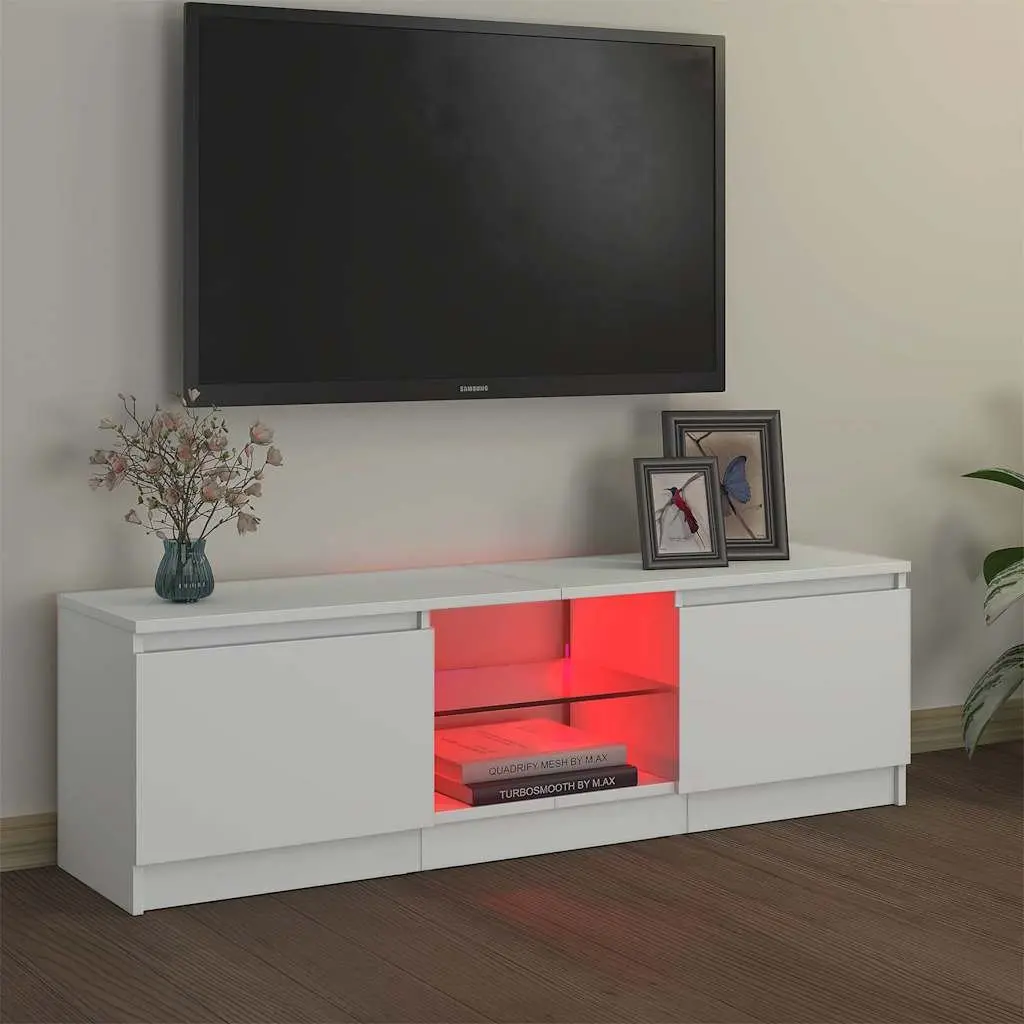 TV Cabinet Modern White 120x30x36cm