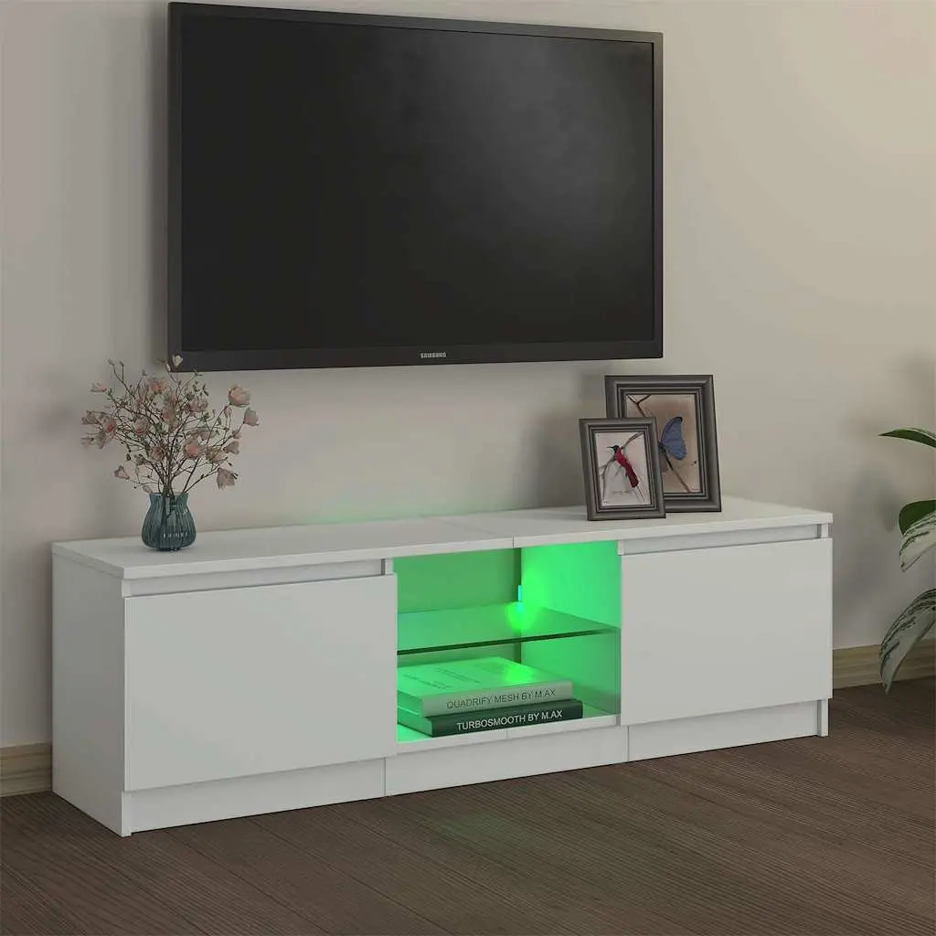 TV Cabinet Modern White 120x30x36cm