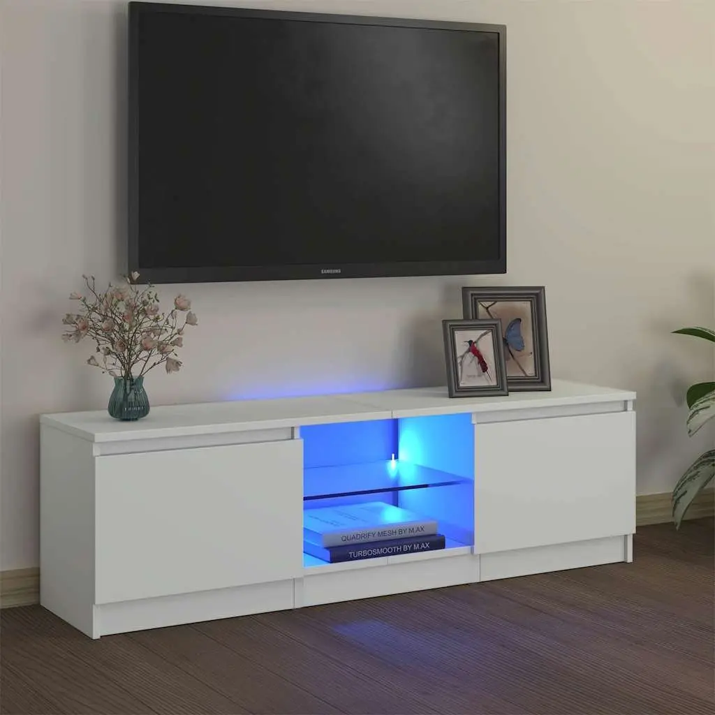 TV Cabinet Modern White 120x30x36cm