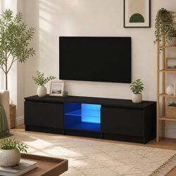 Functional Black TV Cabinet for Modern Homes