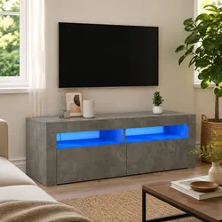 Functional Grey Media Storage Unit for Your Living Room
