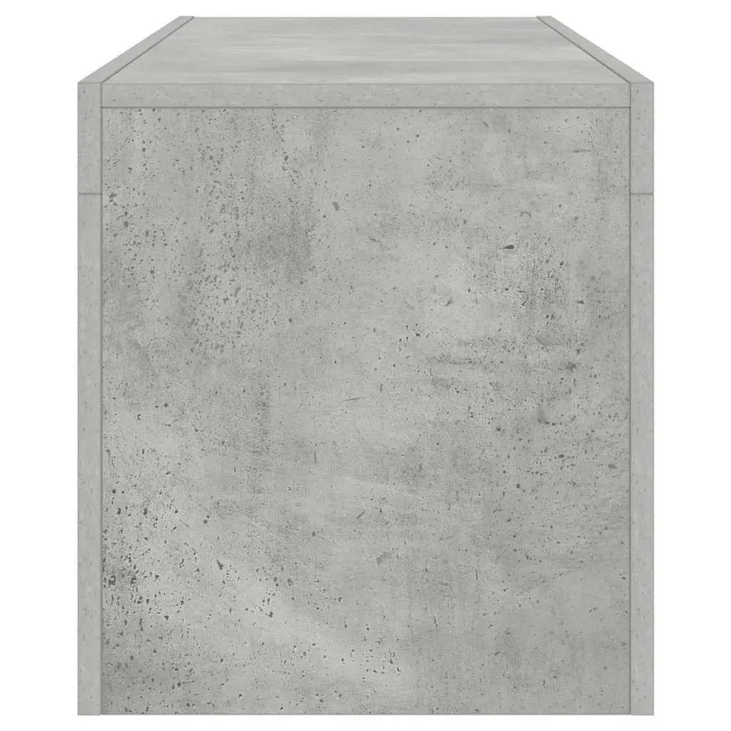 Grey Media Storage TV Cabinet with LED Lighting 120L x 35W x 40H cm