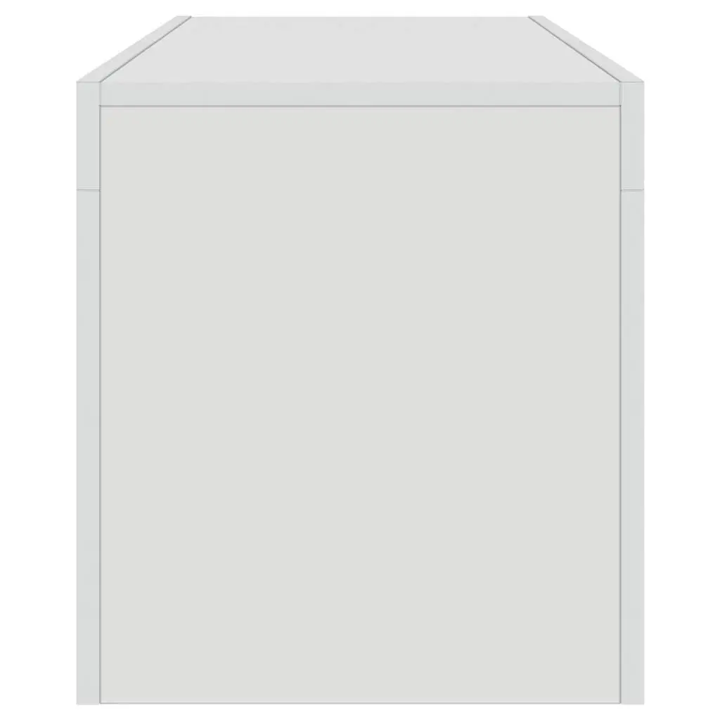 TV Cabinet High Gloss White RGB LED Lights Modern Media Stand Storage Unit 120 x 35 x 40 cm