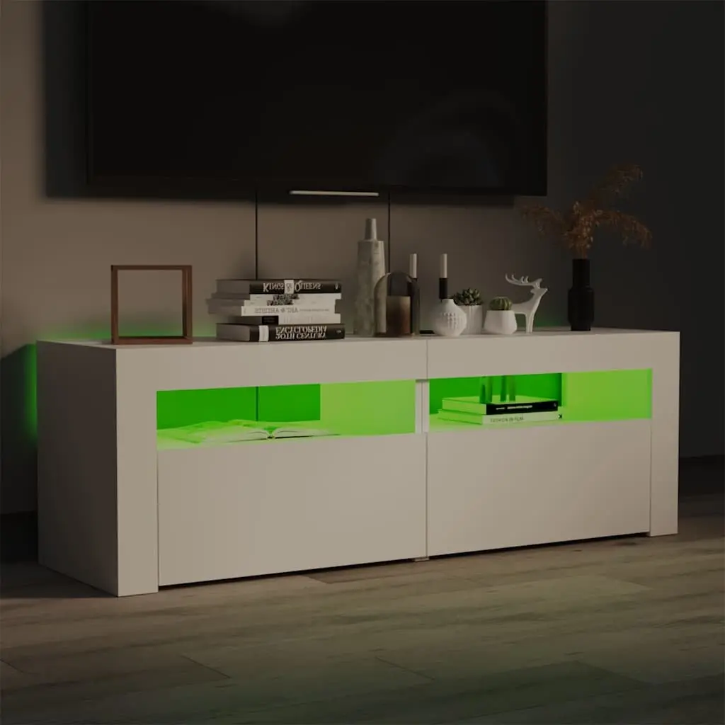 TV Storage Unit with RGB LED Lights for Home Use