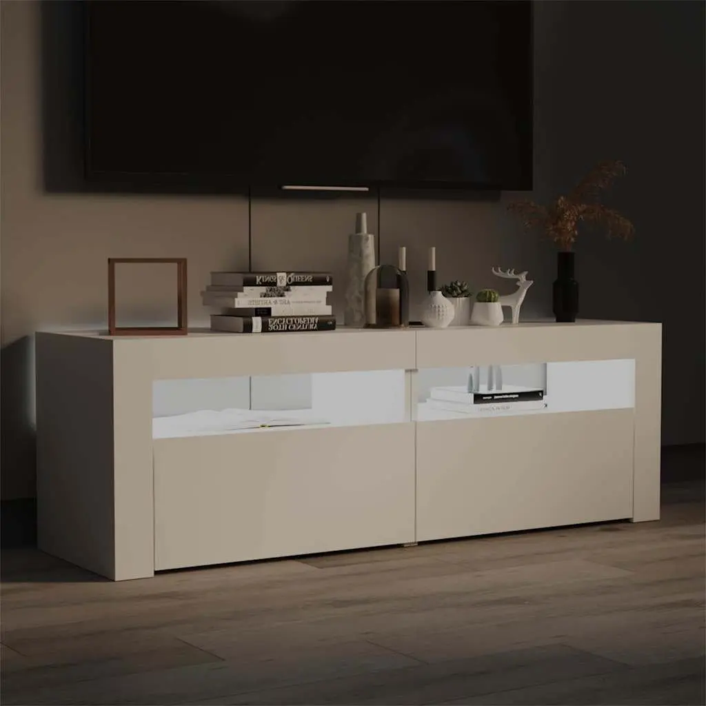 TV Storage Unit with RGB LED Lights for Home Use