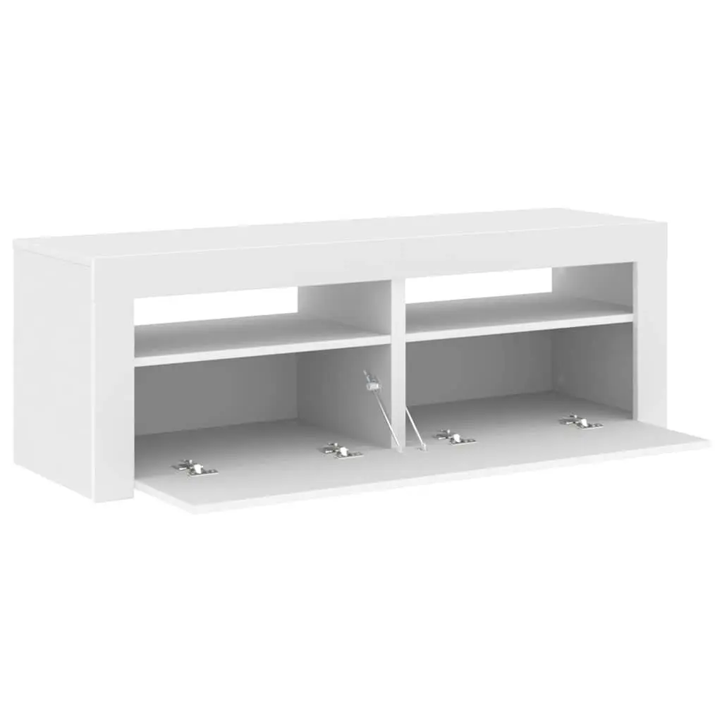 TV Storage Unit with RGB LED Lights for Home Use