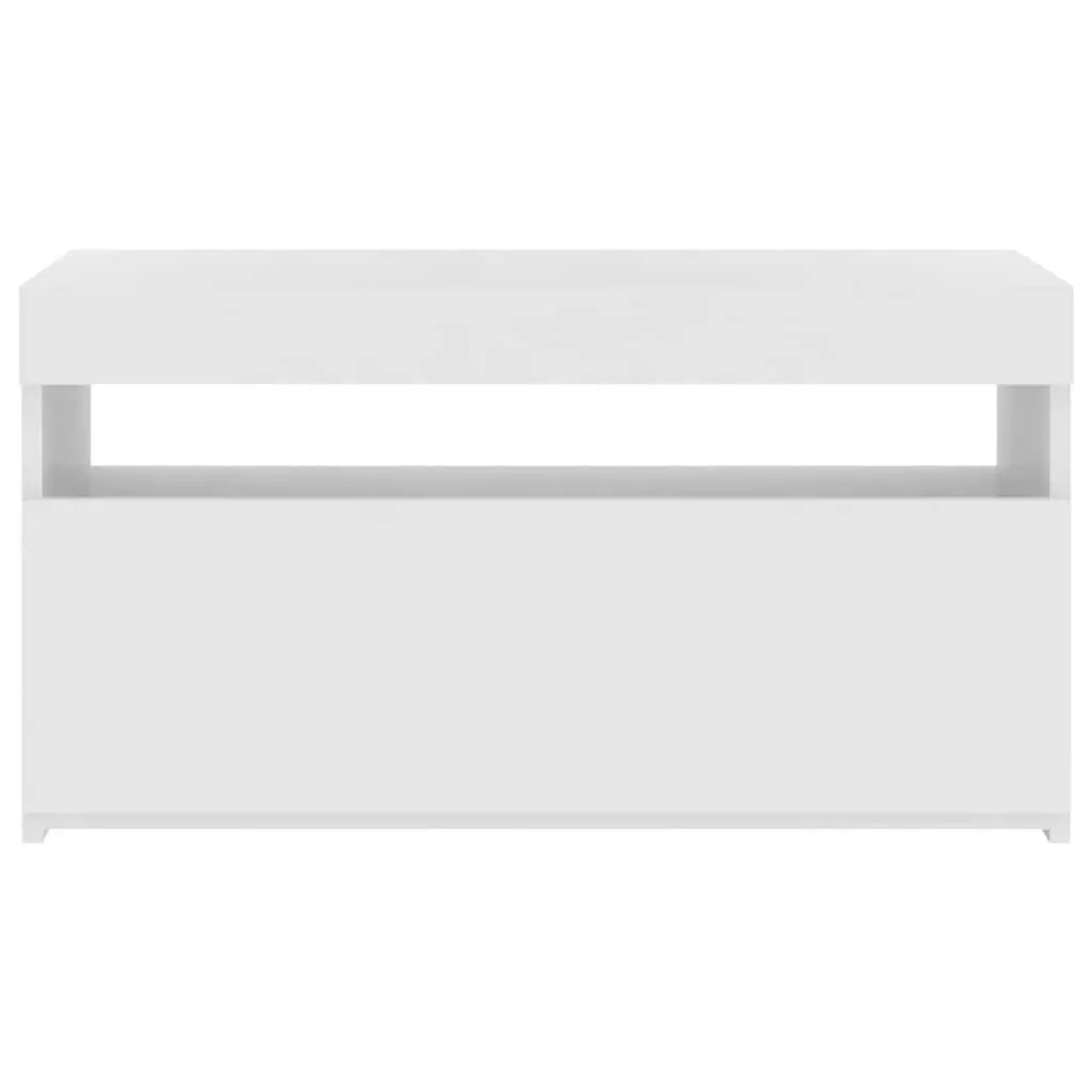 White LED TV Cabinet for Home Use