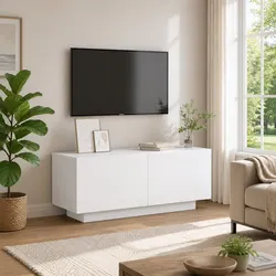 Versatile White TV Cabinet for Entertainment Needs