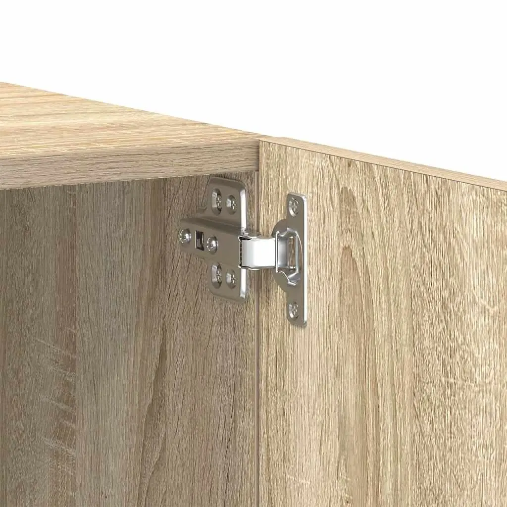 TV Cabinet Unit Engineered Wood 100cm Brown Sonoma Oak Media Storage Furniture