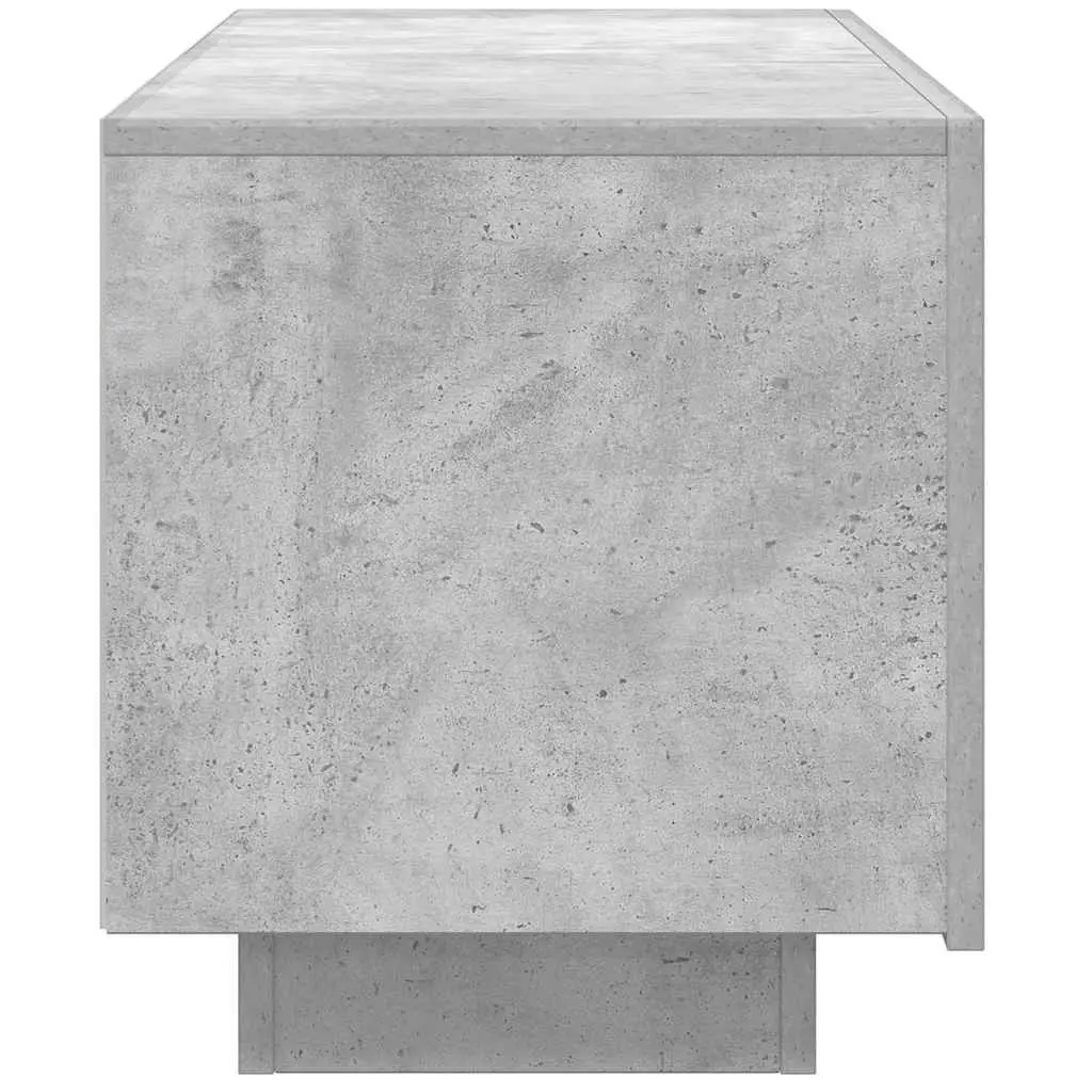 Media Storage Unit Engineered Wood Two Separate Cabinets Concrete Grey 100x35x40cm TV Cabinet