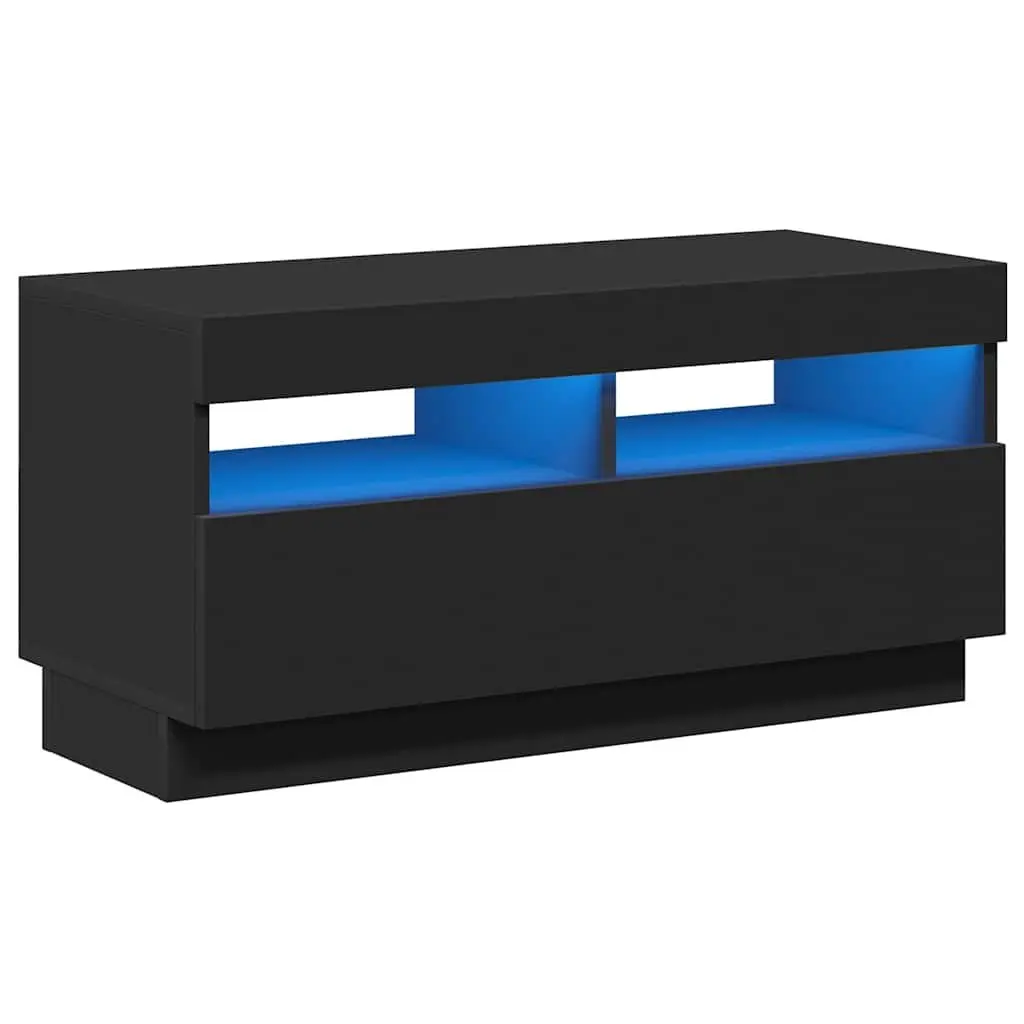 TV Cabinet with Adjustable LED Lights 80x35x40cm