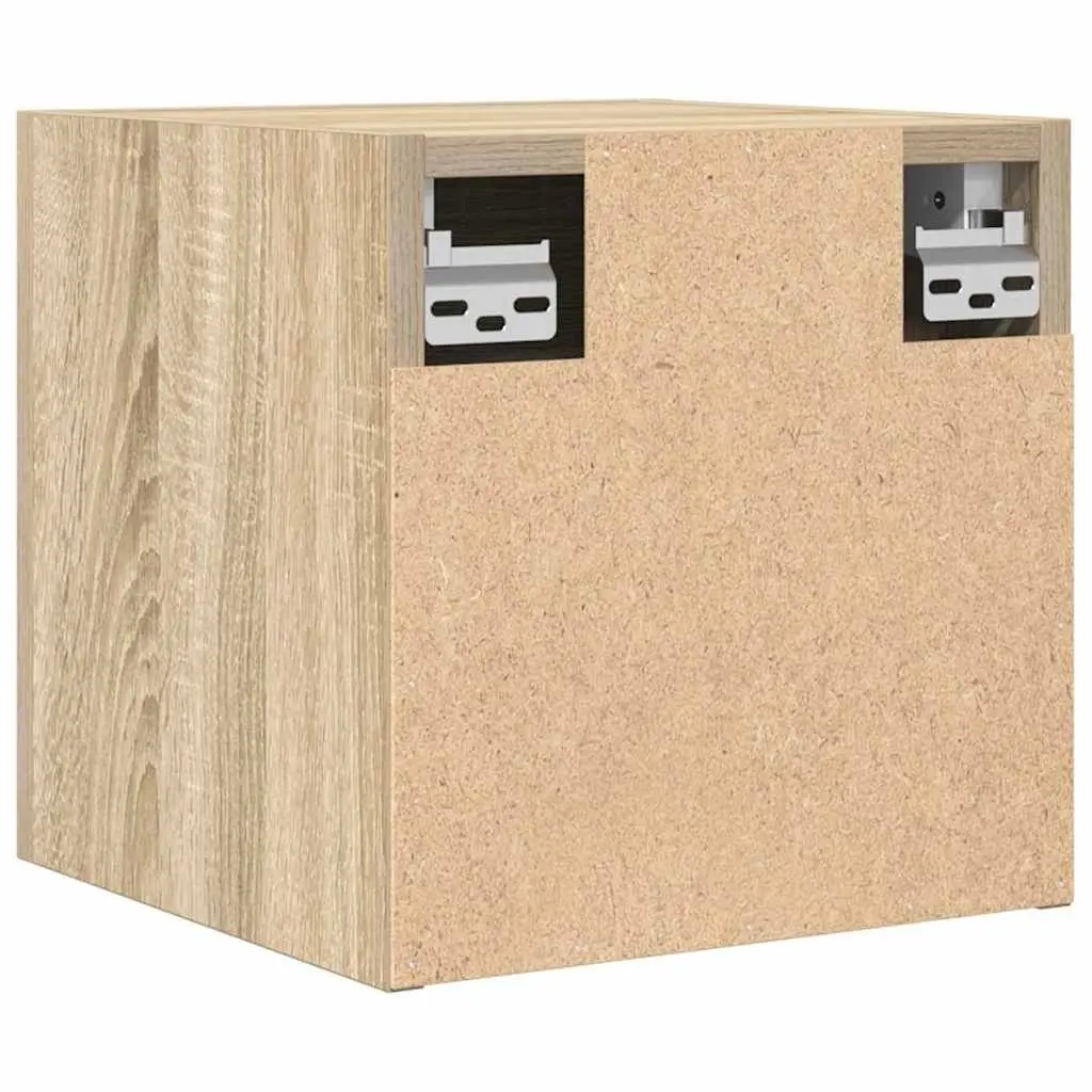 Wall Mounted TV Cabinet Storage Unit Sonoma Oak 30.5 x 30 x 30 cm 4 Pieces