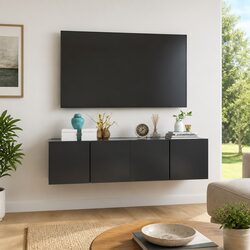 Versatile Grey TV Cabinets for Living Room Spaces