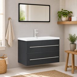 Practical Grey Bathroom Furniture Set for Everyday Use