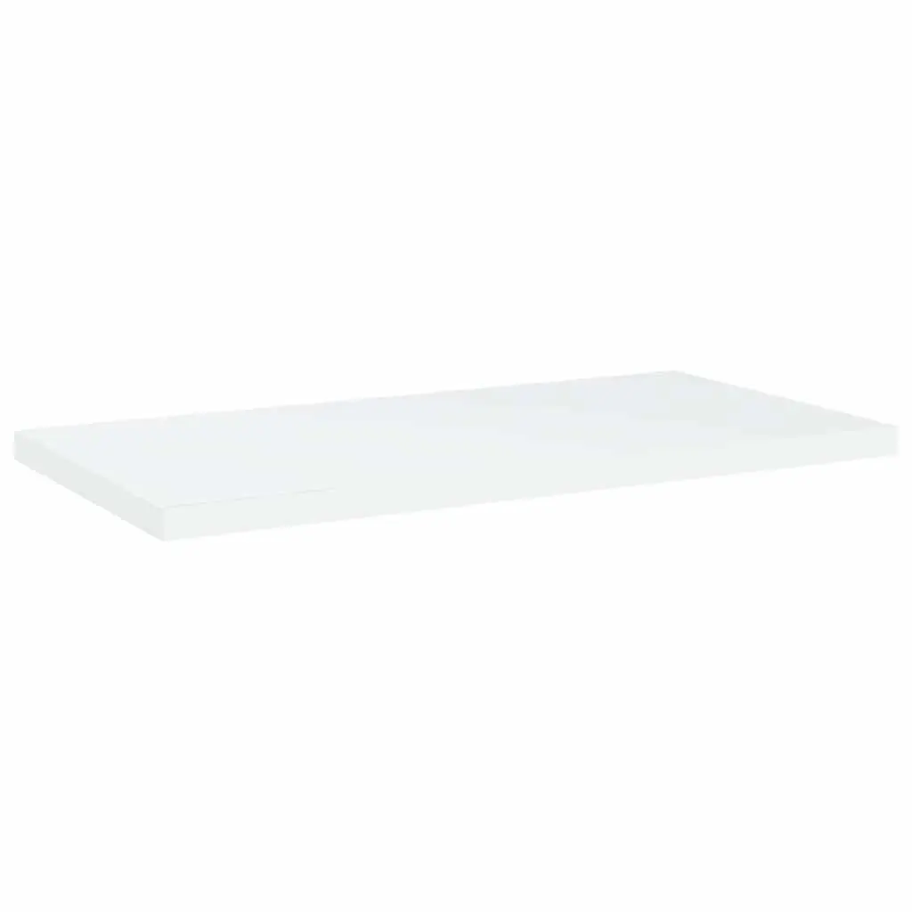 Bookshelf Boards Engineered Wood 40 x 20 x 1.5 cm White 8 Piece Floating Wall Mounted Display