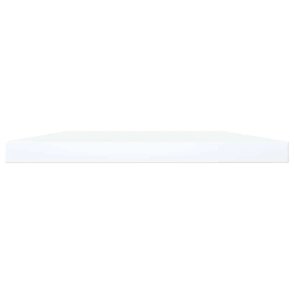 Bookshelf Boards Engineered Wood 40 x 20 x 1.5 cm White 8 Piece Floating Wall Mounted Display