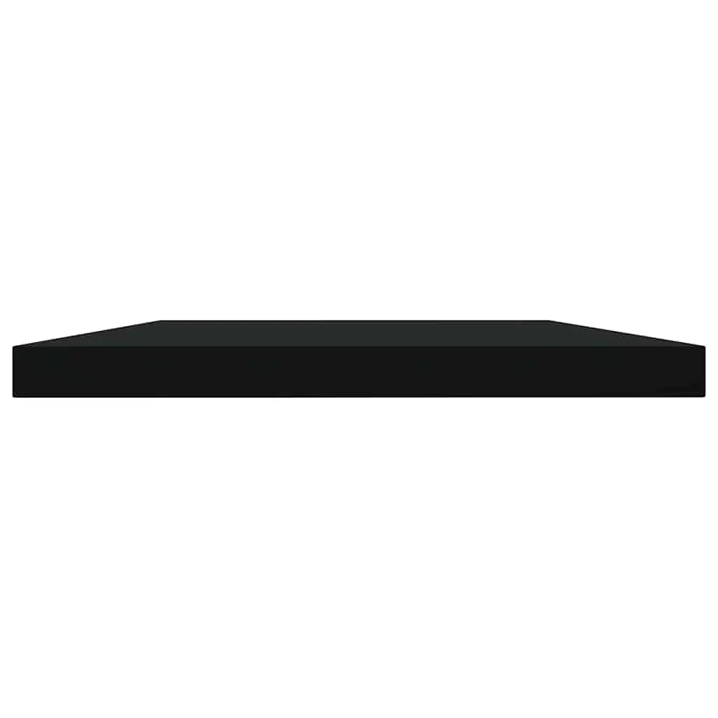 Floating Shelf Boards Engineered Wood 40 x 20 x 1.5 cm Black 4 Pieces