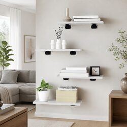 Versatile White Bookshelf Boards for Home Organization