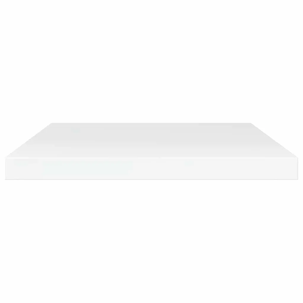 Bookshelf Boards Engineered Wood 40x20x1.5cm High Gloss White Storage 4 Piece