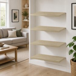 Bookshelf Boards 4 pcs Sonoma Oak 40x30x1.5 cm Storage Shelves Engineered