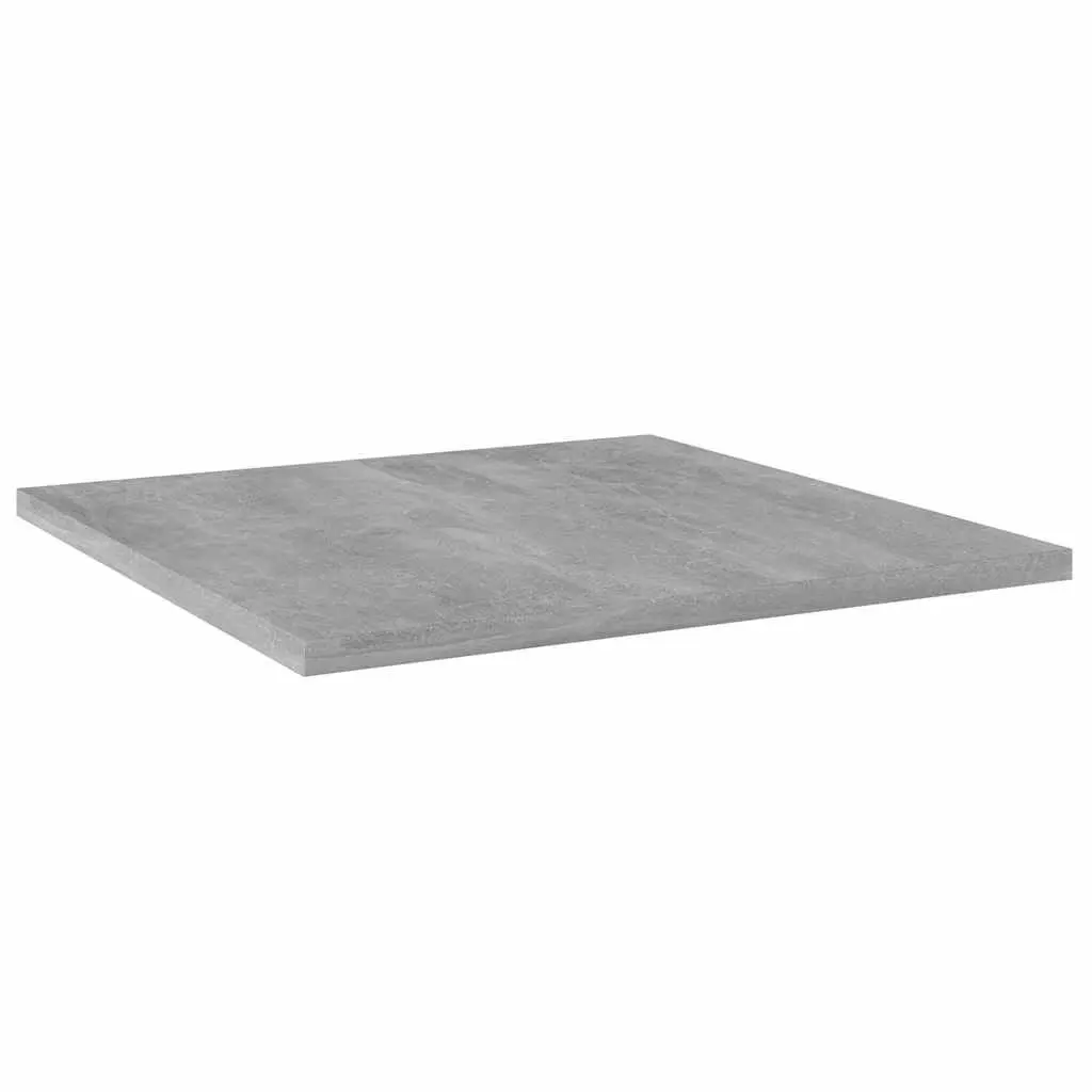 Bookshelf Boards Grey Floating Shelves Storage Solution Engineered Wood Set of 4