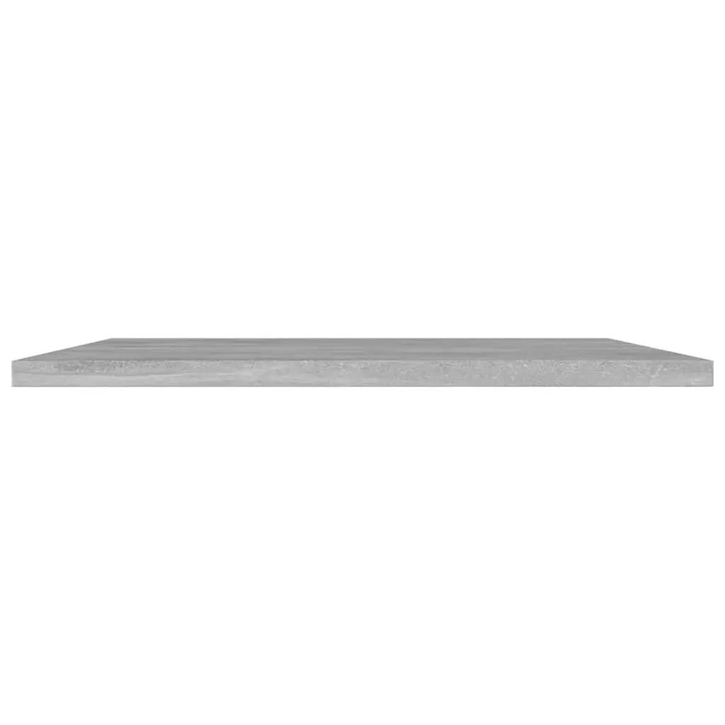 Bookshelf Boards Grey Floating Shelves Storage Solution Engineered Wood Set of 4