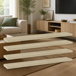 Versatile Brown Bookshelf Boards 4 pcs 60x10x1.5 cm for Home
