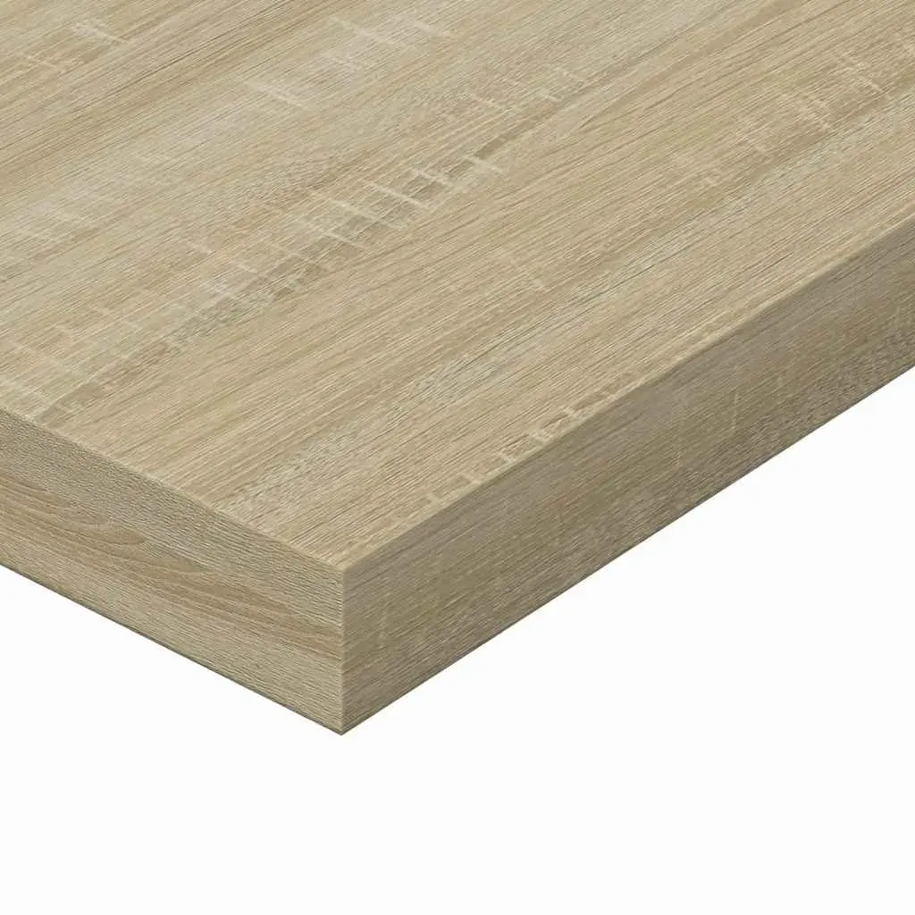 Bookshelf Boards 8 pcs Brown Engineered Wood Shelving Panel Storage Solution