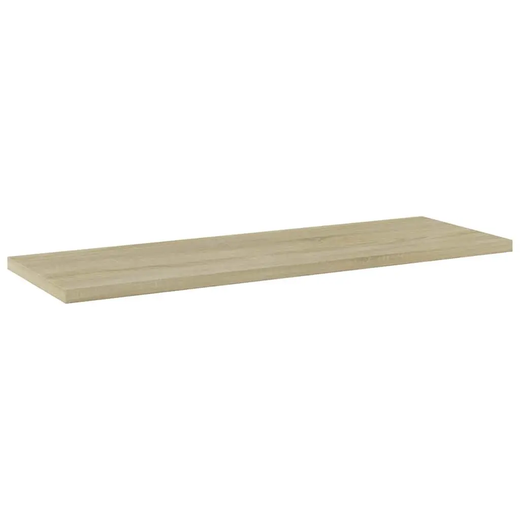 Bookshelf Panels Wood Storage 4 Pieces Engineered Wood Sonoma Oak 60x20x1.5 cm