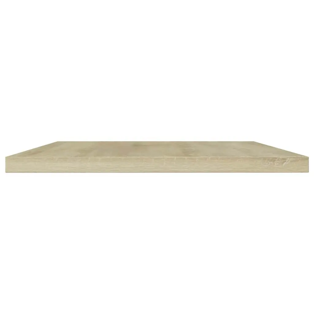 Bookshelf Panels Wood Storage 4 Pieces Engineered Wood Sonoma Oak 60x20x1.5 cm