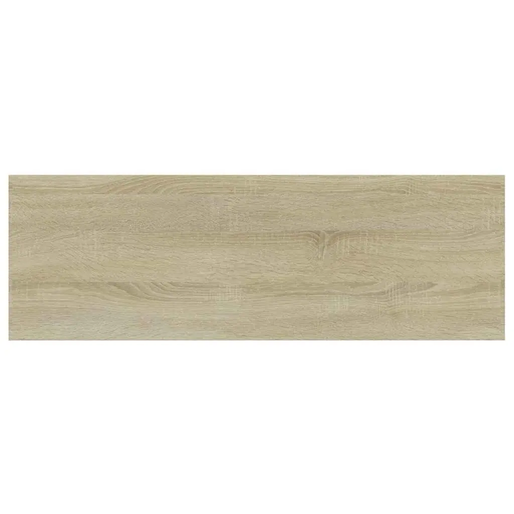 Bookshelf Panels Wood Storage 4 Pieces Engineered Wood Sonoma Oak 60x20x1.5 cm