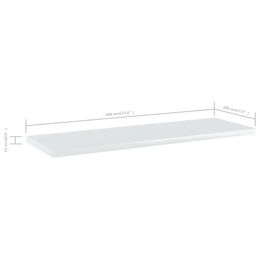 4-Piece Bookshelf Board Set for Home Use