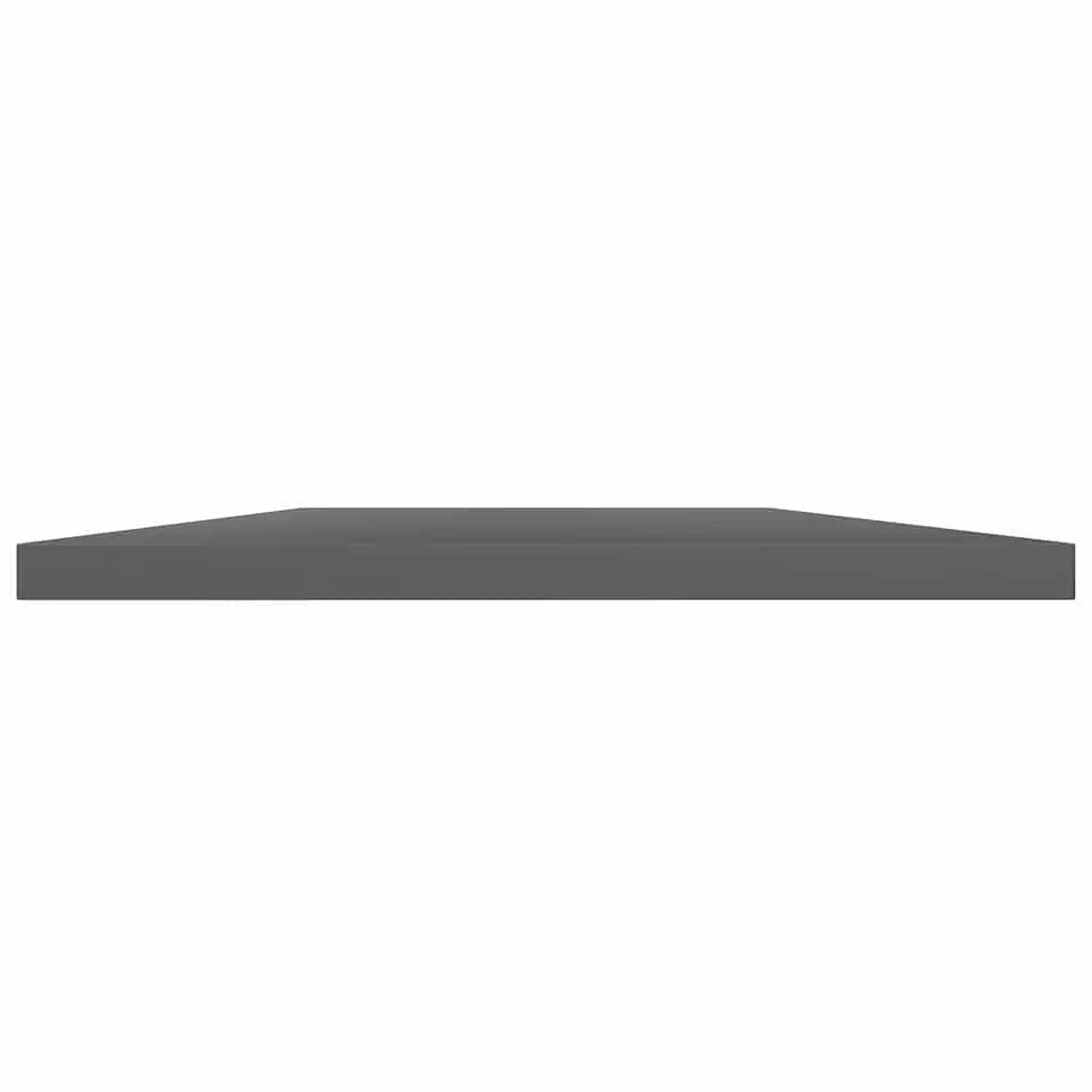 Bookshelf Boards Engineered Wood Grey 60x20x1.5 cm Storage 4 Piece Set