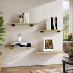 Practical Use of 4 Sonoma Oak Bookshelf Boards at Home