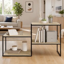 Versatile 8-Piece Sonoma Oak Shelf Boards for Home Storage