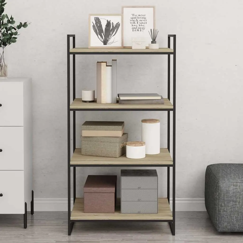 Floating Shelf Boards 8 Pieces Engineered Wood 60x50x1.5 cm Sonoma Oak Storage