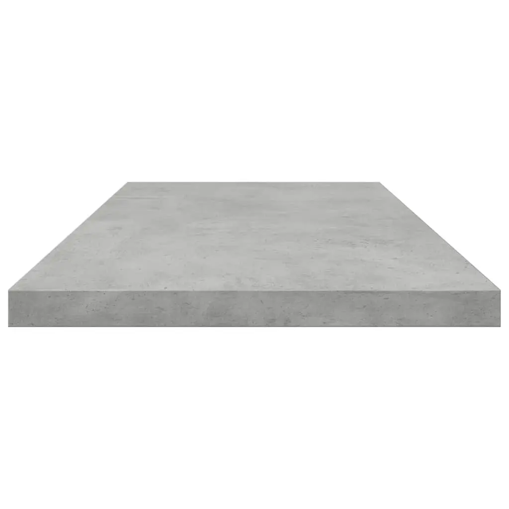 Bookshelf Boards Grey 4 Piece Set Wall Mounted Storage Shelves Engineered Wood