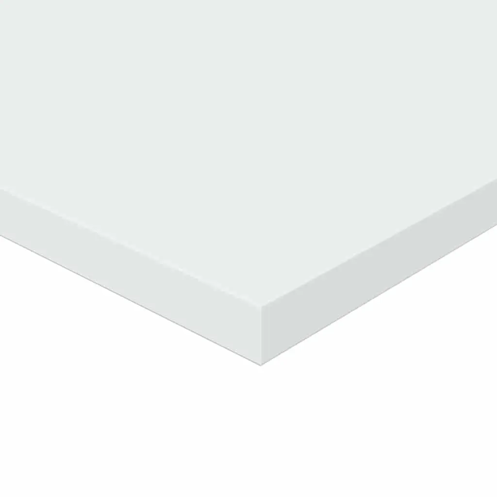 Floating Bookshelf Boards 4 Pieces White Storage Shelves Wall Mount Display