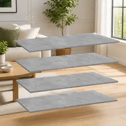 Functional Grey Floating Bookshelf Boards for Home Use