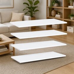 4 Pcs Floating Shelf Boards - Perfect for Home Storage Solutions