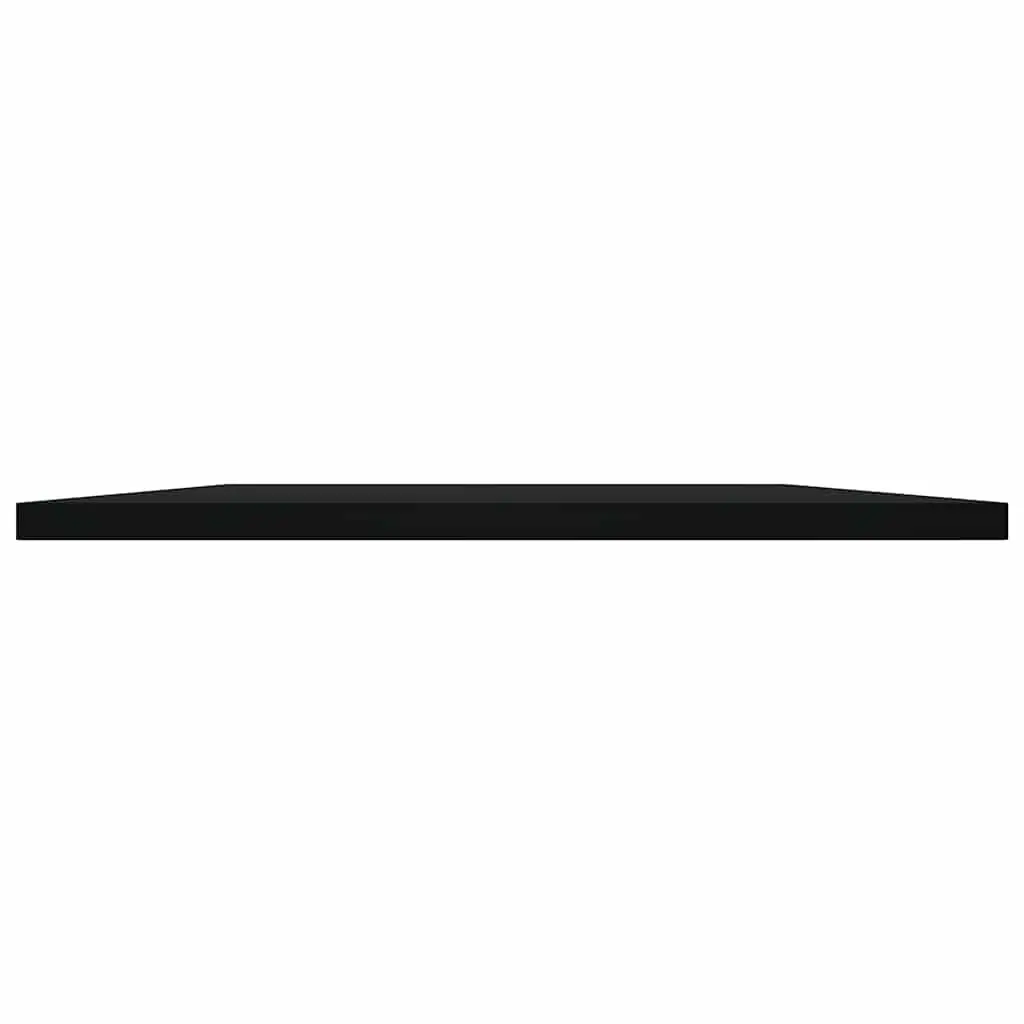 Floating Shelf Boards Engineered Wood 80 x 40 x 1.5 cm Black 4 Pack