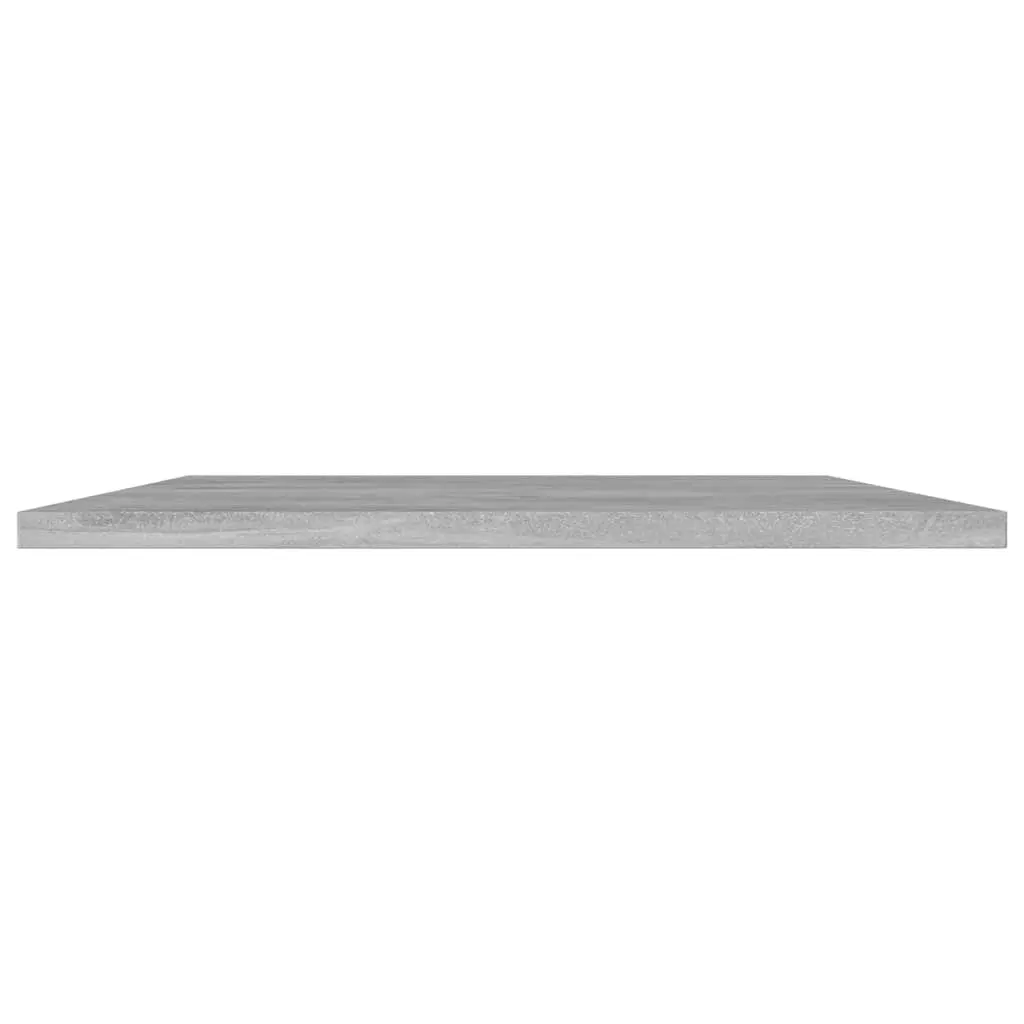 Grey Engineered Wood Floating Shelf Boards Set of 4 Storage Boards for Home Office Use 80 x 40 x 1.5 cm