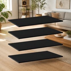 Black Floating Shelf Board Set - Practical Home Storage