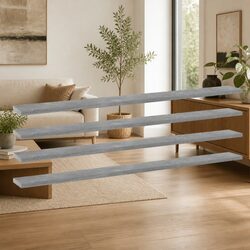 Versatile Grey Floating Shelf Boards for Your Home