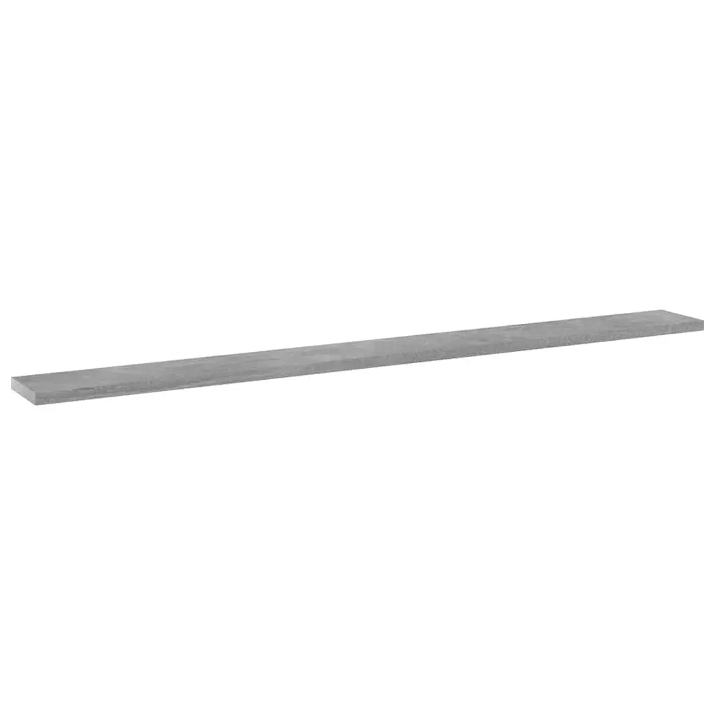 Bookshelf Boards Grey Engineered Wood 100x10x1.5cm Set of 8 Storage Solutions