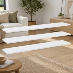 Versatile 4 Pack of Floating Bookshelf Boards for Home Use