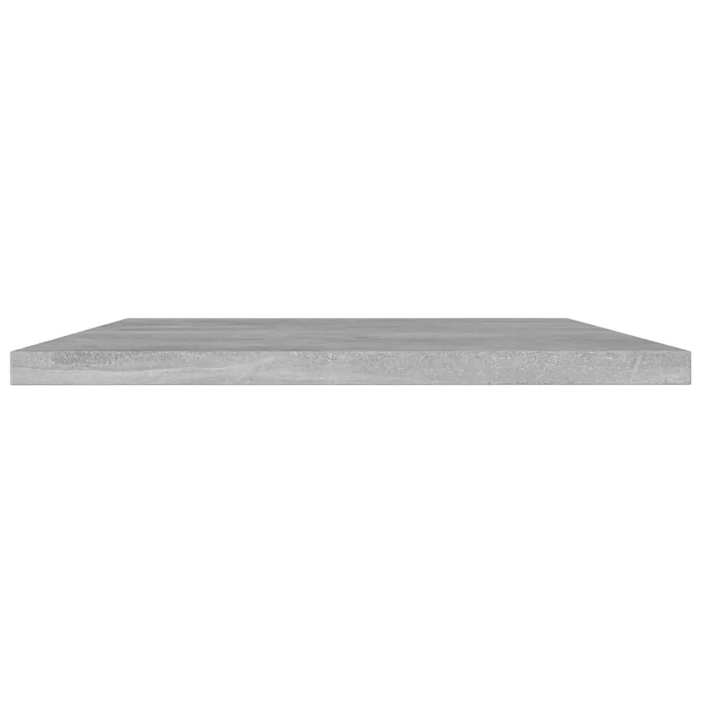 Floating Shelf Unit Engineered Wood Grey Set of 8 Wall Mount Storage Boards