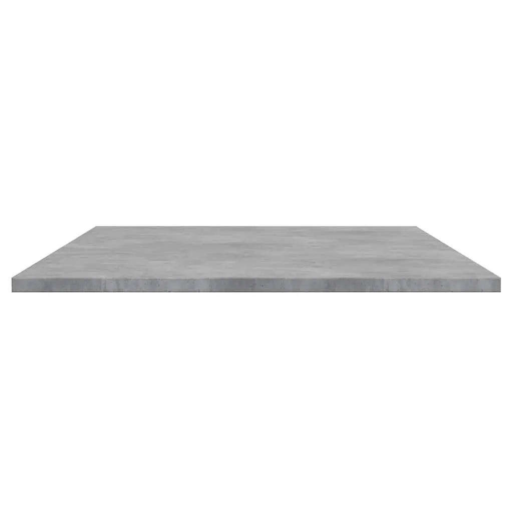 Grey Floating Shelf Boards 4 Pieces Engineered Wood 100x50x1.5cm Wall Storage Display Panels